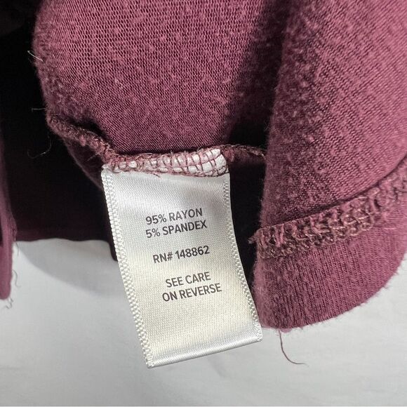 Torrid Rich Burgundy Supersoft Short Sleeve Tee - Picture 3 of 7